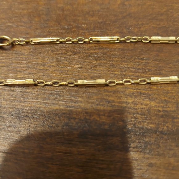 Vintage Simmons 1890-1920's Bar Link Pocket Watch Chain - Picture 3 of 11